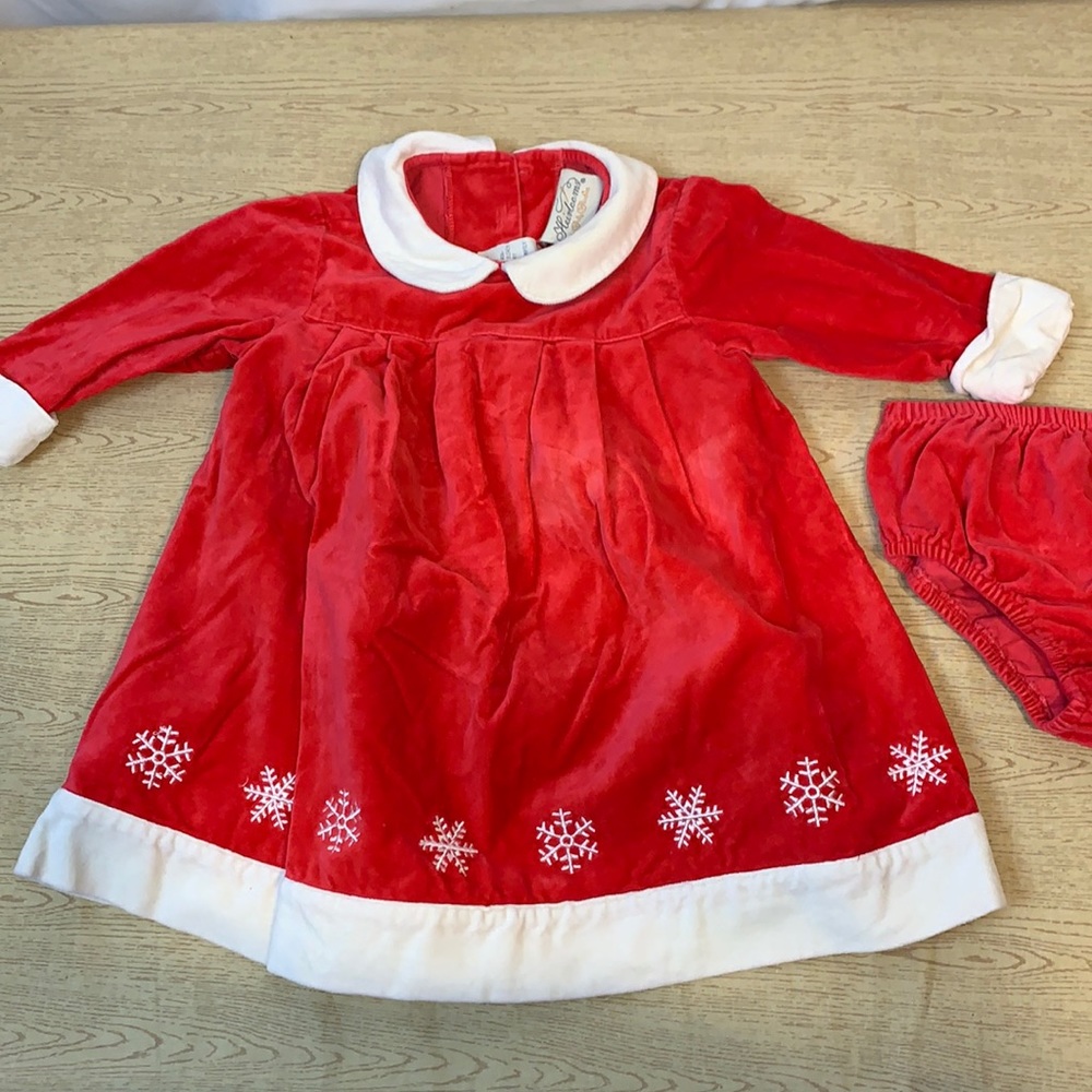 Heirloom velour like dress